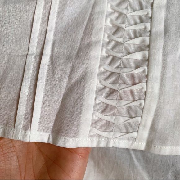 🐚 ZARA IVORY PRRFORATED THE MONA BLOUSE! - Picture 10 of 16